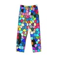 thumbnail image 4 of Disketp Colorful Tie Dye Stained Glass 2 Men'S Pajama Pants - Ultra Soft Fleece Sleep And Lounge Pants (Size: S-Xxl), 4 of 9