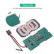 Tebru Wireless Charging Module, Wireless Charging Transmitter, DIY QI Standard 3 Coil Wireless Charging Transmitter Module Circuit Board Coil Charger