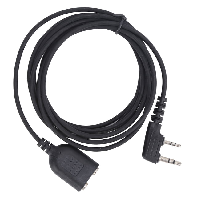 Cable de extensión para auricular de walkie talkie, macho a hembra, 2 pines, para Baofeng UV-5R BF-888S