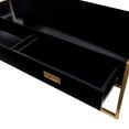 thumbnail image 4 of [Luckynote]Modern Black Rectangular Coffee Table with 4 Drawers and Gold Base in 47.3", 4 of 10