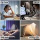 thumbnail image 2 of Reading Light, Reading Light 16 Led 3 Brightness Modes 360 Flexible Neck Rechargeable With Usb Cable Clip Lamp For Night Reading Work Learning, 2 of 5