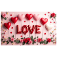 thumbnail image 3 of Love Heart Backdrop Banner Valentine's Background Romantic Party Wedding Photography Props Decorations Special Event Photo Booth Display, 3 of 4
