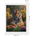 thumbnail image 2 of Diamond Art Kits for Adults, Tiger Garden Blossoms Nature Scene 5D Diamond Painting Kits for Adults Beginners, DIY Full Drill Diamond Painting, Gem Art and Crafts 12x16, 2 of 7