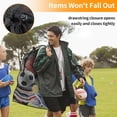 thumbnail image 3 of RUseeN Extra Large Sports Ball Bag, 40" x 30" Breathable Mesh Storage Bag, Hold 10-12 Soccer Basketball Volleyball Football, Adjustable Shoulder Strap, Ideal for Coaches, Team, Swimming Gear, 3 of 7