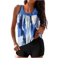 thumbnail image 2 of WXLWZYWL Summer Women's Tankini Swimsuits Tummy Control Modest 2026 Two Piece with Sporty Pockets Bathing Suits, 2 of 6