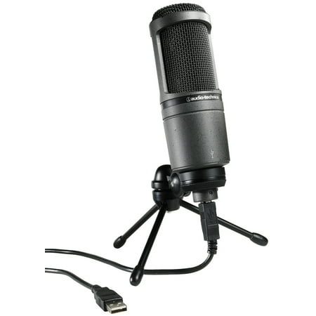 - Audio Technica AT2020 USB Cardioid Condenser Microphone