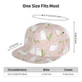 thumbnail image 6 of Fotbe Rabbit Flat Bill Visor Cap Classic Snapback Hat Polyester Foam Trucker Hat Trucker Cap Adjustable Baseball Cap, 6 of 9