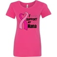 thumbnail image 3 of Inktastic Breast Cancer Awareness I Support My Nana with Pink Ribbon Women's T-Shirt, 3 of 5
