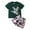 Dark Green, variant on FhsagQ Outfits for Boys Toddler Boys Short Sleeve Cartoon Prints T Shirt Pullover Tops Shorts Outfits Green 6-12 Months