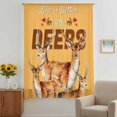 thumbnail image 3 of Orange Deer Sheer Curtains 108 Inches Extra Long, Wildlife Animals Rustic Farmhouse Elk Light Filering Curtains, Privacy Drapes Simi Floor to Veiling Curtain for Living Room Bedroom Window Treatment, 3 of 9