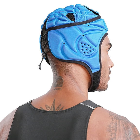 Soft Shell Football Helmet Scrum Cap 7v7 Rugby Helmet Foam Cotton Protective Soft Padded Headgear Autism Surf Flag Football Helmet Youth Adult