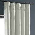 thumbnail image 2 of Half Price Drapes Chalk Off White Bellino Textured Faux Linen Room Darkening Curtains For Bedroom & Living Room Curtains(1 Panel), Curtains 108 Inches Long, 50W X 108L, 2 of 12