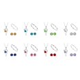 thumbnail image 3 of Wentin Jewelry Sets Clearance! Stylish Simple Crystal Earrings Necklace Bracelet Jewelry Three Piece Set, 3 of 6