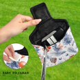 thumbnail image 4 of Haosy Pine Cones Trees Leaves Golf Mallet Putter Cover Strong Magnetic Leather Golf Club Headcover Closure, 4 of 7
