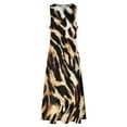 Animal ress Leopard Print Kawaii Maxi Dress Streetwear Boho Beach Long