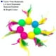 thumbnail image 3 of Paquete de 5 pelotas de juguetes para gatos, coloridas pelotas de esponja de Golf, pelotas de plumas para gatos, juguetes interactivos para hacer ejercicio, colores brillantes, 3 of 5