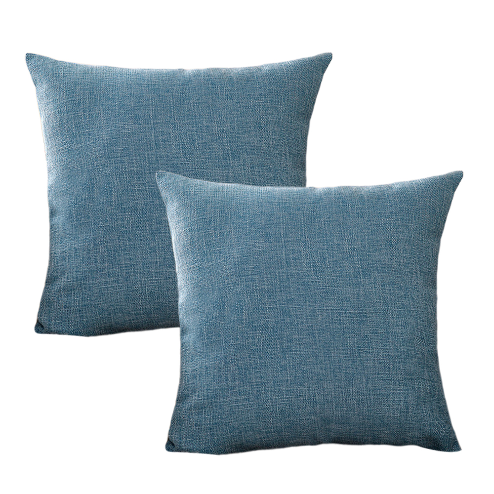 Home Linen Cushion Covers Set of 2 Decorative Throw Pillow Covers, 18 x