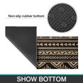 thumbnail image 7 of Set of 2 Boho Kitchen Mats - Modern Farmhouse Rugs with Moroccan Design - Non-Skid, Absorbent, with Rubber Bottom (Black, 17x47+17x30), 7 of 7