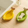 thumbnail image 6 of Cute Banana Shape Ceramic Soap Box Draining Rack for Bathroom, 6 of 7