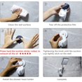 thumbnail image 4 of Soporte de ducha de mano con diseño giratorio ajustable, ventosa de fácil instalación para varios cabezales de ducha de mano, adecuado para espejos de vidrio de metal, ventanas, acero inoxidable, 4 of 6