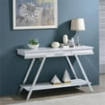 thumbnail image 4 of Furniture of America Becti Contemporary Wood 1-Drawer Sofa Table in White, 4 of 5
