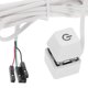 thumbnail image 4 of Interruptor externo para computadora, carcasa de escritorio, LED, botón de encendido, cable de extensión, blanco, 4 of 6