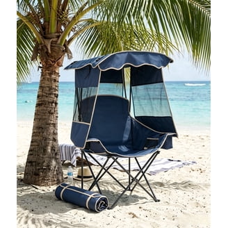 RUNACC Low Back Beach Chair, 2 Pack Foldable Portable Camping
