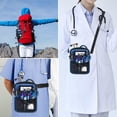thumbnail image 2 of Riñonera para enfermera BOVKE con bolsillos para equipo médico, color azul, 2 of 7