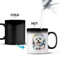 thumbnail image 3 of Funny Watercolor Adorable Maltese Peeking Through Torn Paper Effect Heat Color Changing Mug Maltese Dog Lover Gifts Idea Magic Coffee Mug - 00026, 3 of 4