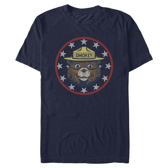 Mens Smokey Bear Americana Badge T Shirt