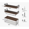 thumbnail image 2 of Repisas Flotantes Xtellar Estantes De Madera Para Dormitorio Baño, 2 of 4