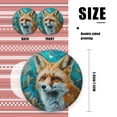 thumbnail image 2 of Beautiful Painting of Orange Fox Surrounded By Wildflowers - Christmas Ornament Xmas Keepsake Ceramic Ornaments Holiday Decorations for Tree Christmas Gift Ideas 2.95in, 2 of 6