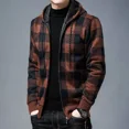 thumbnail image 5 of Suéter de punto tipo cárdigan a cuadros, sudaderas con capucha para hombre, camisetas azules, ropa de manga larga para hombre, ropa de otoño 100 % coreana, cálida y cálida para primavera X, 5 of 5