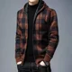 thumbnail image 5 of Suéter de punto tipo cárdigan a cuadros, sudaderas con capucha para hombre, camisetas azules, ropa de manga larga para hombre, ropa de otoño 100 % coreana, cálida y cálida para primavera X, 5 of 5