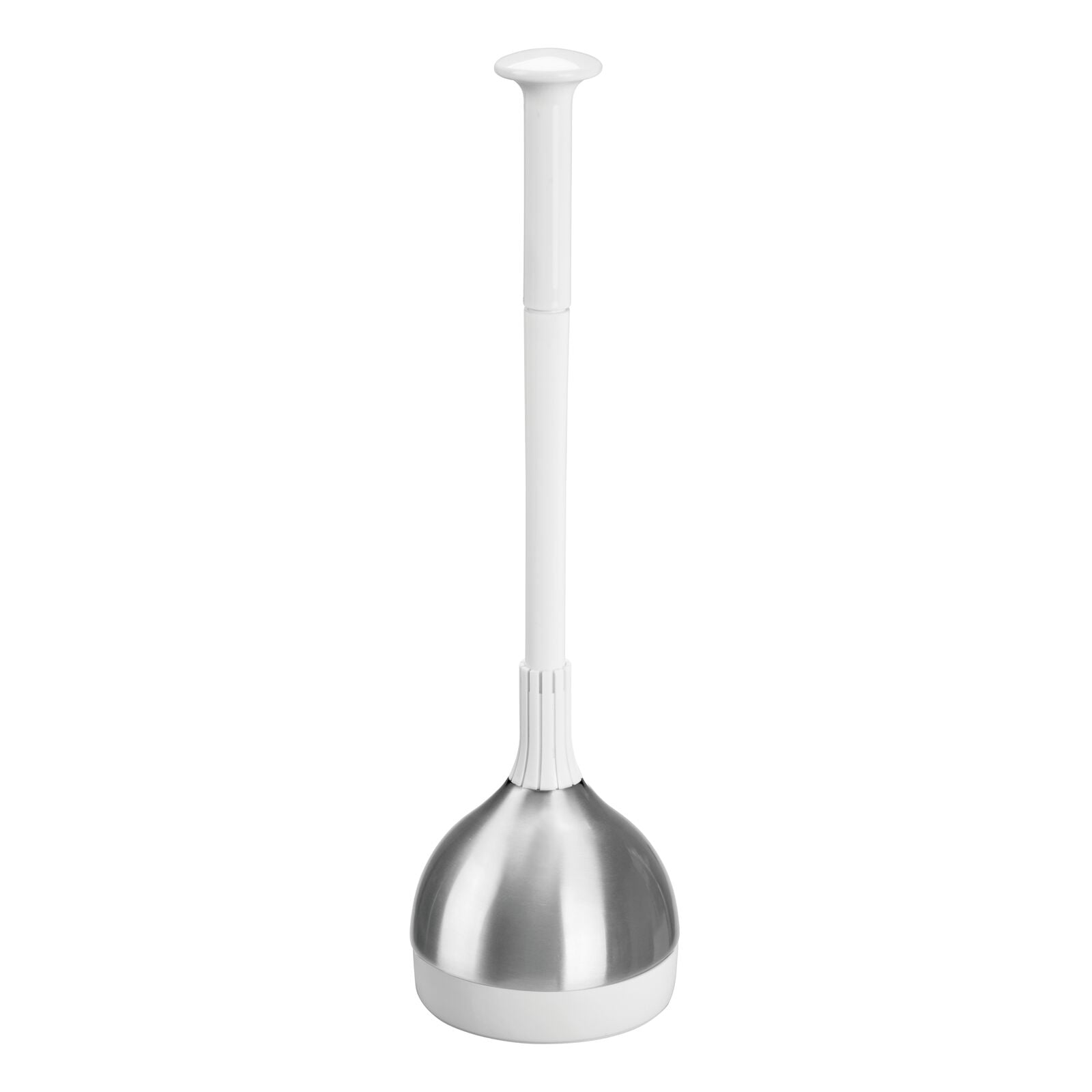 mDesign Bathroom Toilet Bowl Plunger Set with Lift & Lock Cover