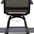 thumbnail image 3 of Grand Patio 3 Piece Modern Indoor&Outdoor Counter Height Patio Bar Set for Bistro, Steel Frame, 2 Chairs and 1 Sidetable,Coffee Table, Garden, Porch, Backyard, 3 of 9