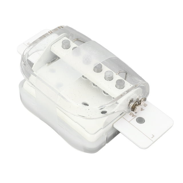 Handheld Hole Puncher, Transparent Plastic Punch for A4 B5 A5 Paper, Adjustable Hole Customization for Notebooks Cards Invitations