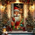 thumbnail image 5 of Ohmyroo Christmas Door Hanging Decoration Santa Reindeer Door Cover Festive Door Curtain For Home Entryway Holiday Party Decor, 5 of 6