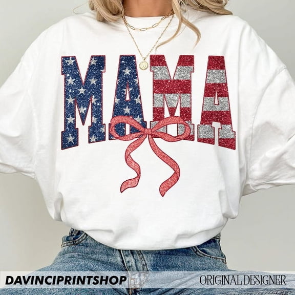 American Mama T-shirt, 4th of July Mom Shirt, Fourth of July Shirt, America Shirt, Independence Day Shirt, Patriotic Shirt, 4th of July Mama TH1406B27