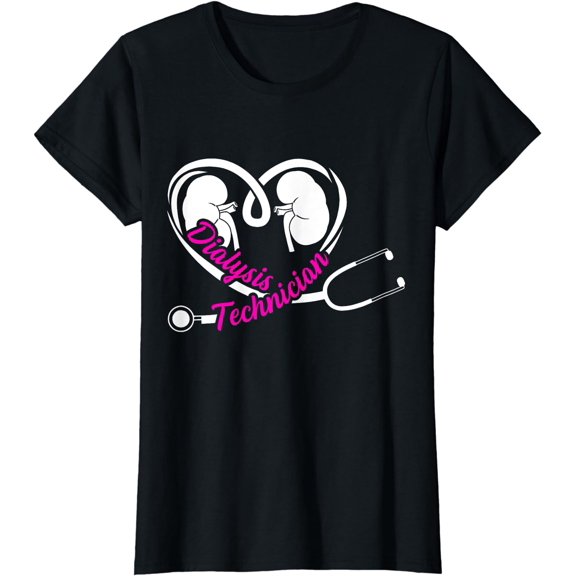 Dialysis Technician Stethoscope Nephrology Tech T-Shirt