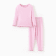 thumbnail image 1 of PatPat Pijamas de modal para niños y niñas con estampado infantil (conjunto de dos piezas ajustado), 1 of 3