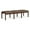 Castillo Brown, variant on Lenox Wood Reception Waiting Room 18" 3-Seat Bench / Walnut Wood / Black