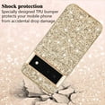 thumbnail image 4 of Compatible with Google Pixel 6 Case Glitter Shockproof,Google Pixel 6 Phone Case Bling Sparkly Soft TPU and PC Silicone Shiny Girl Women Thin Protective Cover (Gold), 4 of 7