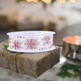thumbnail image 5 of 22 Yards Snowflake Ribbon Christmas DIY Home Decoration Gift Wrapping Crafts for Red, 5 of 6