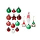 thumbnail image 4 of 32 piezas de adornos navideños, bolas navideñas, manualidades para decorar el árbol de Navidad. rojo verde, 4 of 8