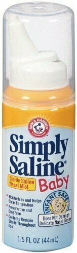 Simply Saline Nasal Mist Baby 1.5 oz (Pack of 2)