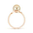 thumbnail image 2 of Angara Golden South Sea Cultured Pearl Solitaire Bypass Ring in 14K Rose Gold for Women | June Birthstone Jewelry for Her, 2 of 7