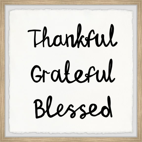 Marmont Hill Grateful and Blessed Framed Painting Print