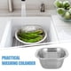 thumbnail image 3 of BRIGHTFUFU Colador de acero inoxidable, lavabo de gran capacidad, lavabo para lavar verduras, cuenco para escurrir arroz y frutas, 3 of 8