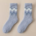 thumbnail image 3 of Prolriy Fuzzy Socks for Women Winter Socks Autumn and Winter Mid Tube Socks Coral Fleece Thickened Warm Stockings Womens Socks Blue, 3 of 3